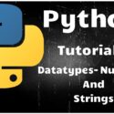 Python Programming Tutorial 4 – Datatypes Numbers and Strings