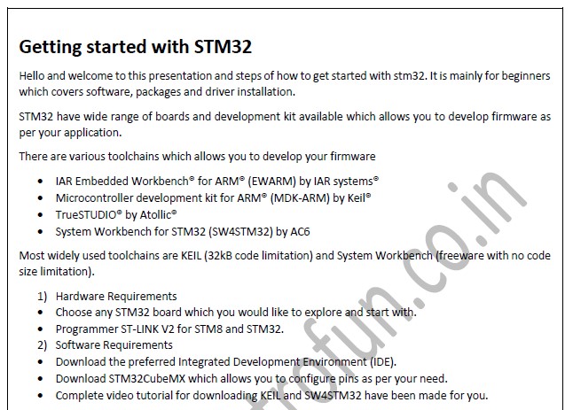 Getting started with STM32