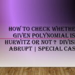 Hurwitz Polynomial Special Case